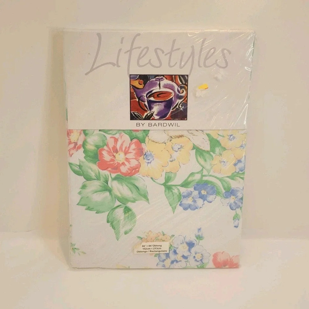 Spring Floral Tablecloth 60x84 